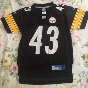 Steelers Football Jersey - Polamalu 43 - Boy Sz 8
